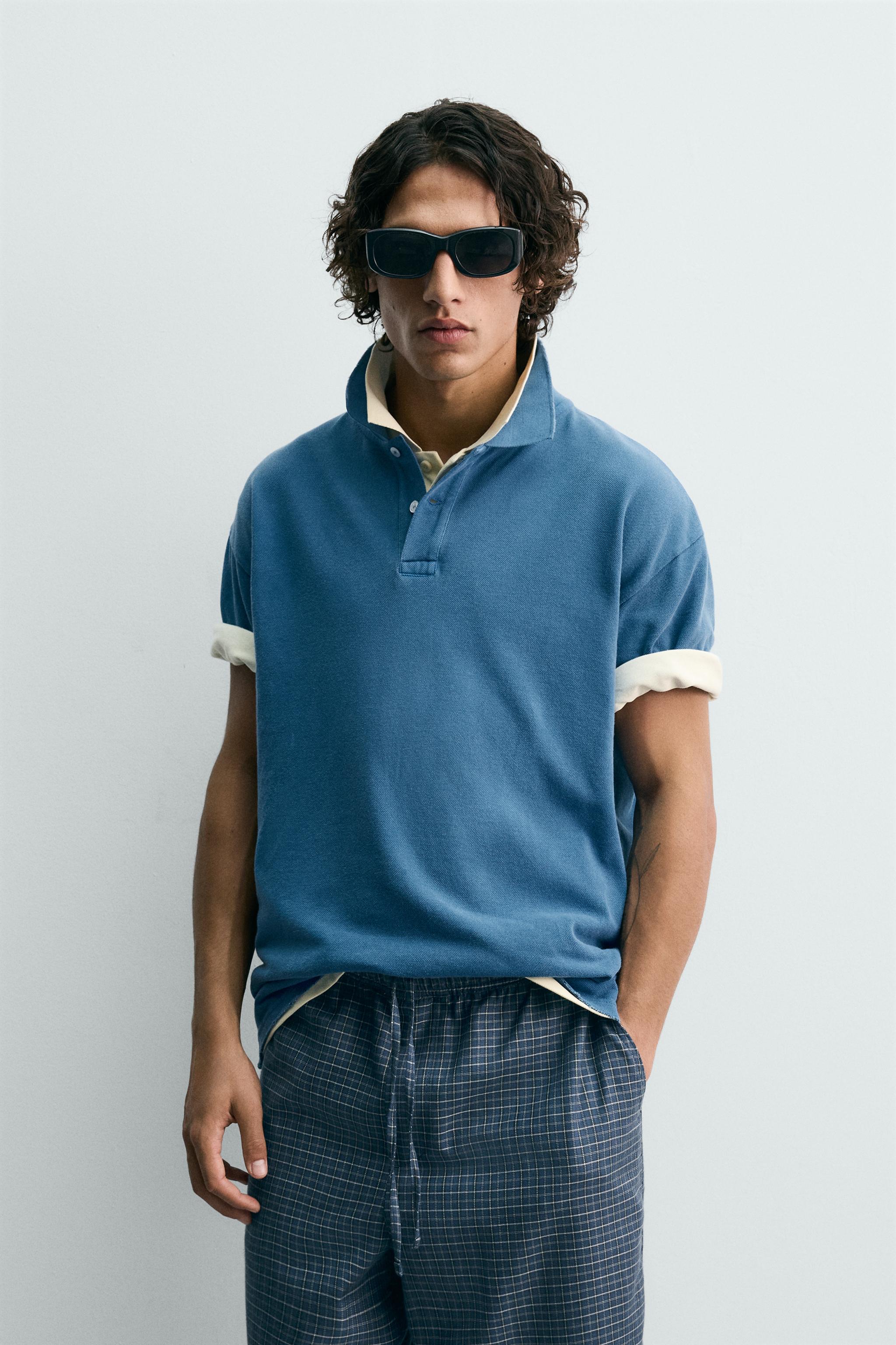 POLO EN PIQUÉ DÉLAVÉ